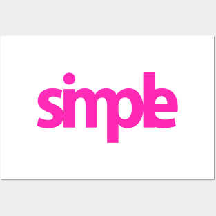 Simple (pink) Posters and Art